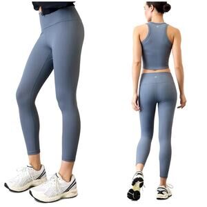 Athleta transcend ribbed leggings 7/8 length large